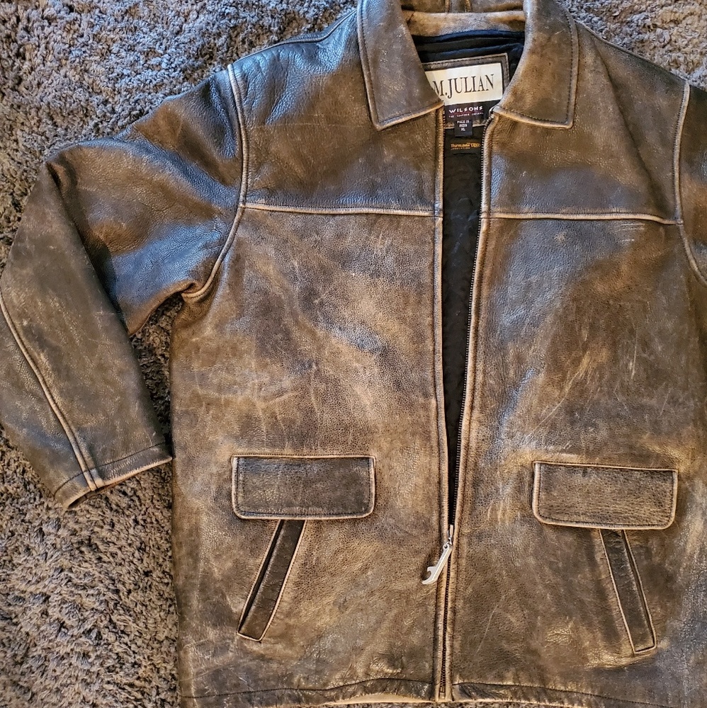 Vintage M.Julian Wilsons Leather Motorcycle Jacket